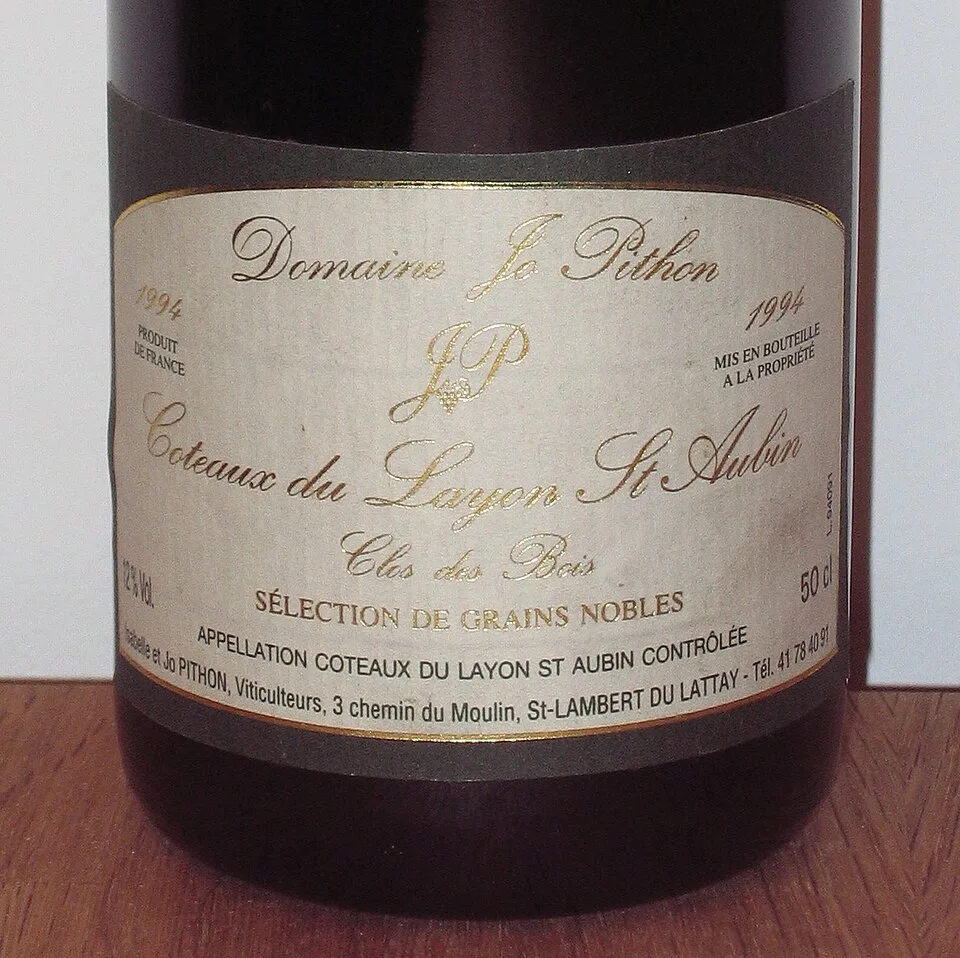 Étiquette de vin